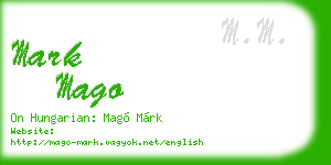 mark mago business card